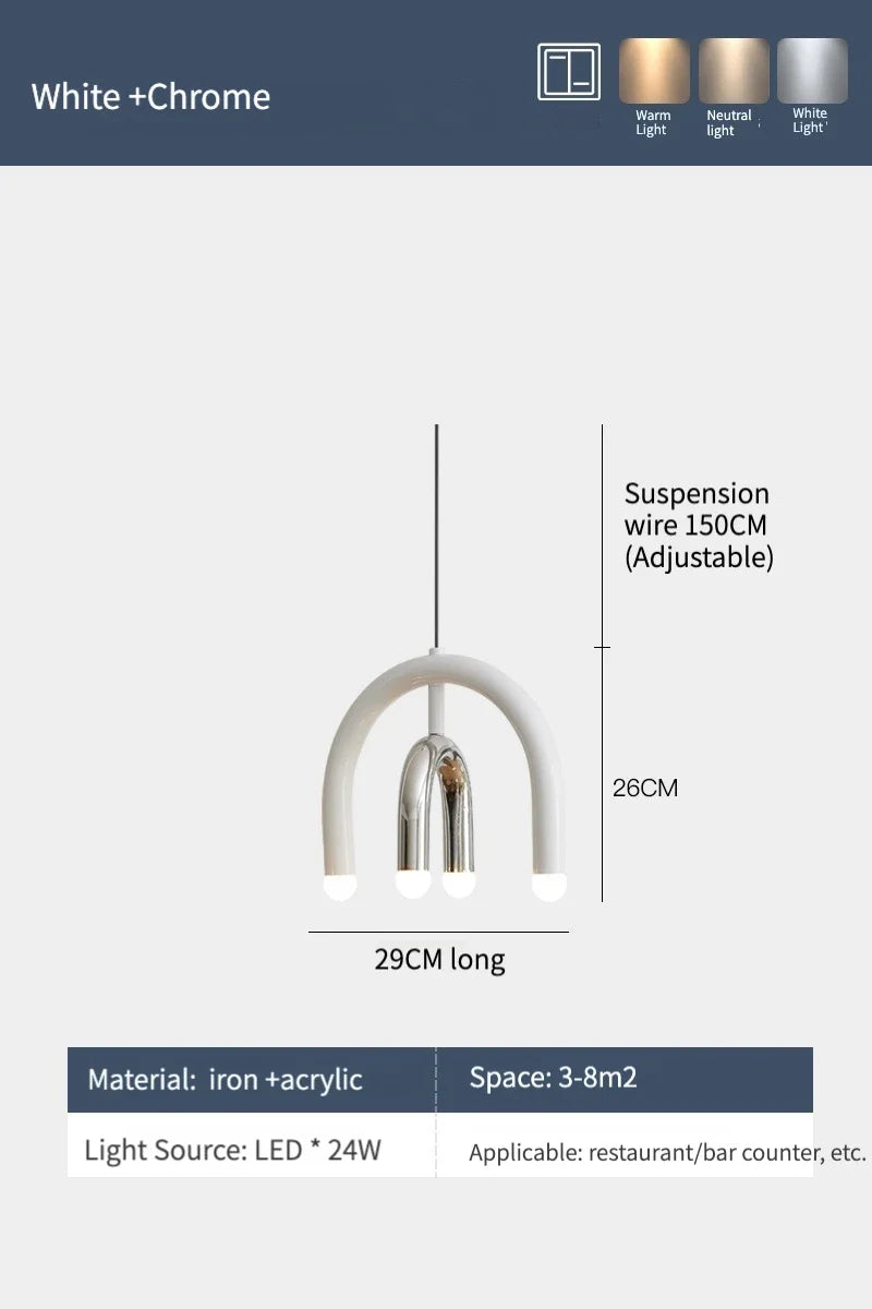Cream-Style Pendant Chandelier