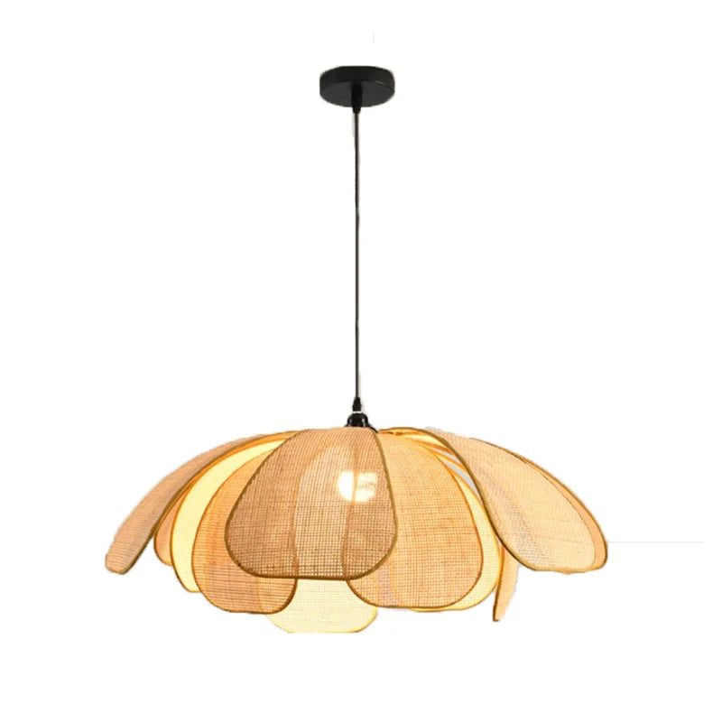 Nordic Rattan Pendant Chandelier