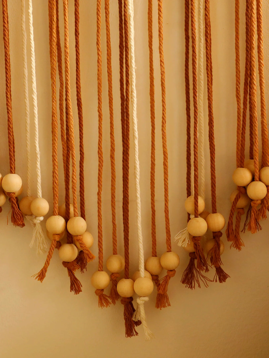 Beaded Leaf Macrame Hanging