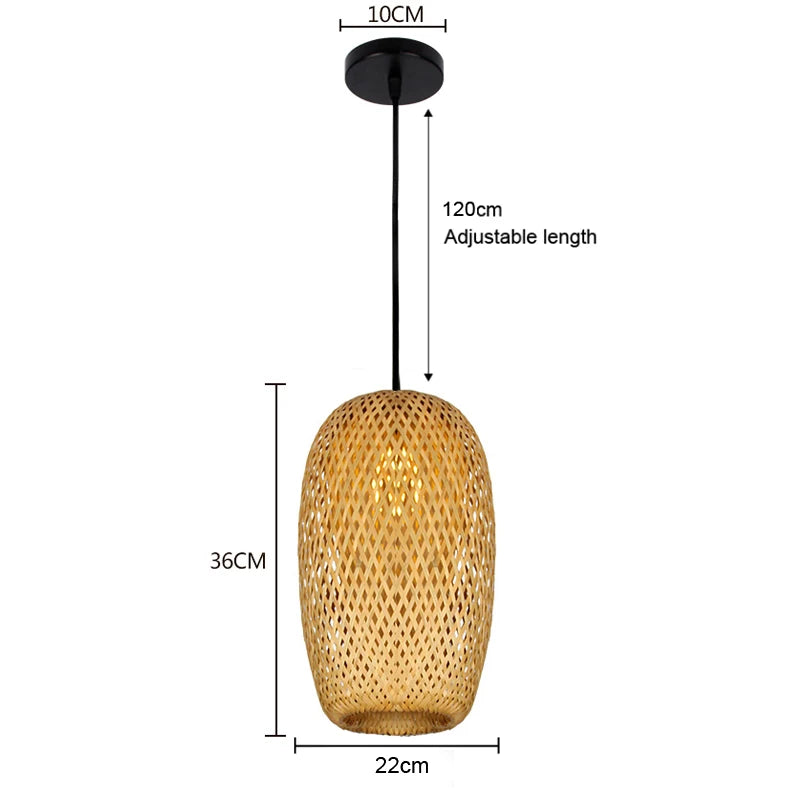 Rattan Pendant Chandelier