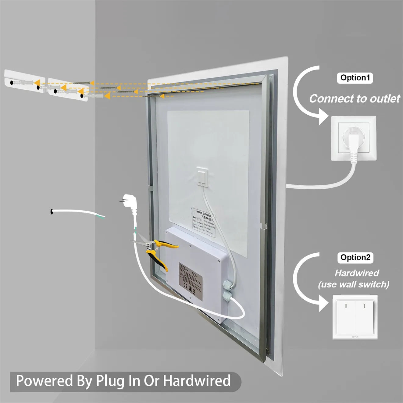 Anti-Fog LED Bathroom Mirror