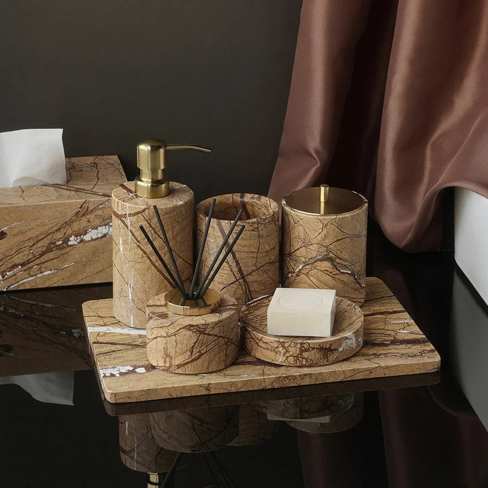 Rainforest Brown Marble Set