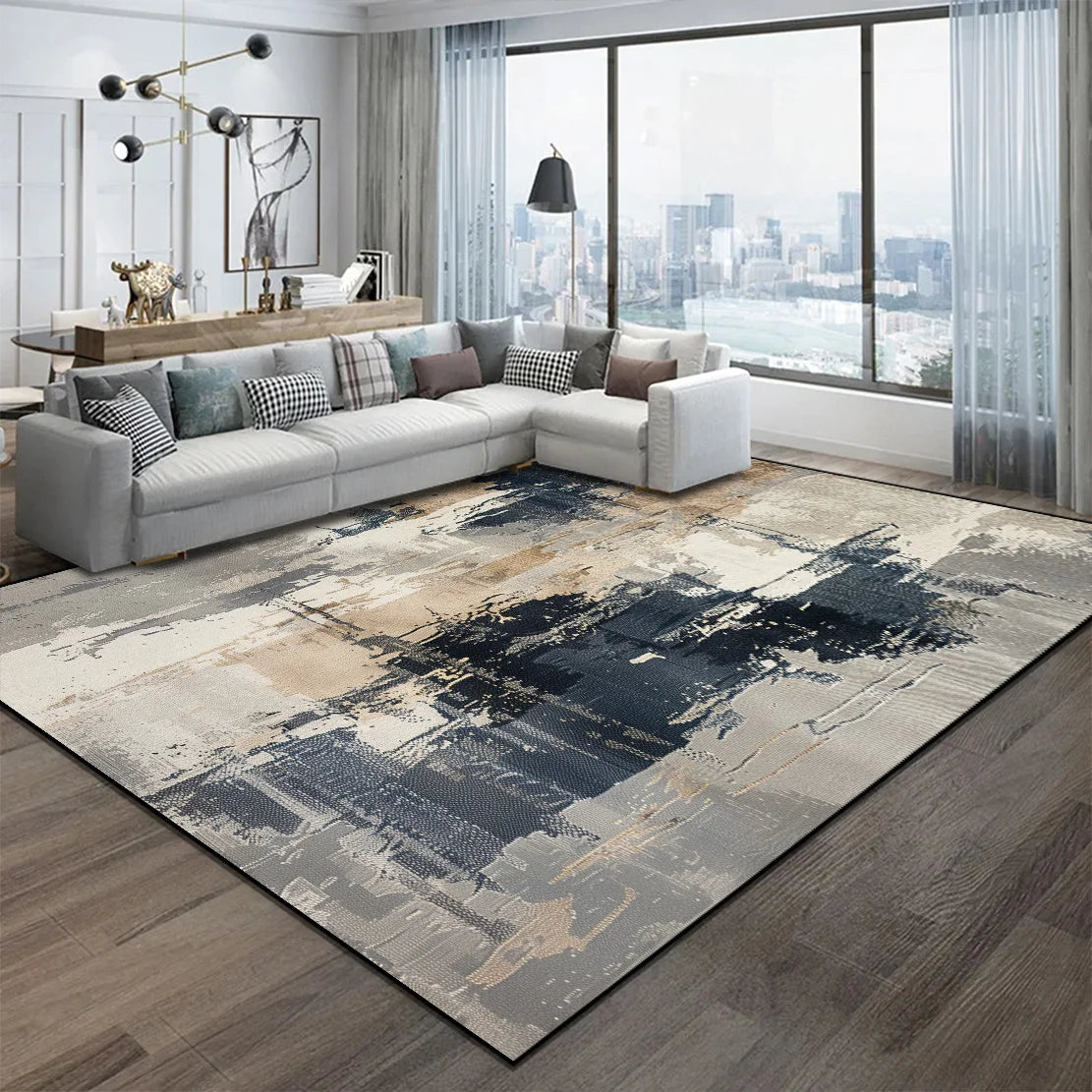 Abstract Nordic Area Rug