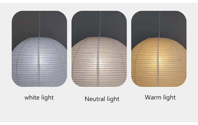 Wabi-Sabi Paper Pendant Chandelier
