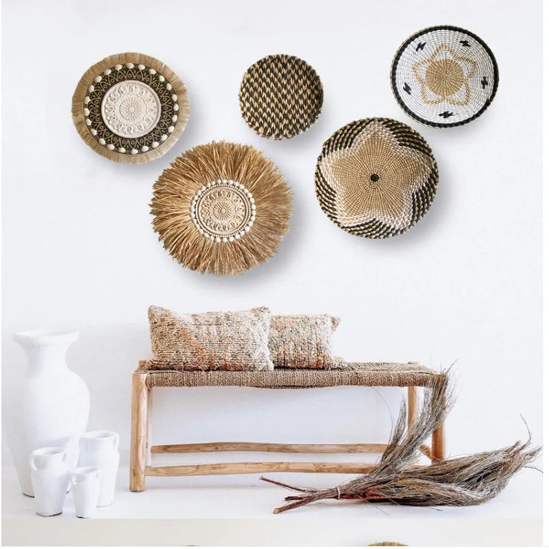 Boho Woven Wall Basket