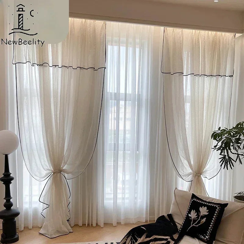 Vintage Tulle Blackout Curtains