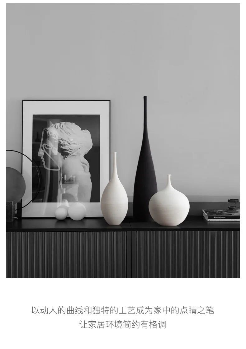 Hand-Drawn Zen Art Vase