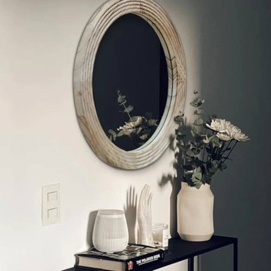 Farmhouse Round Wall Mirror