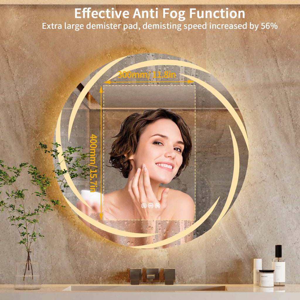Round Backlit LED Mirror
