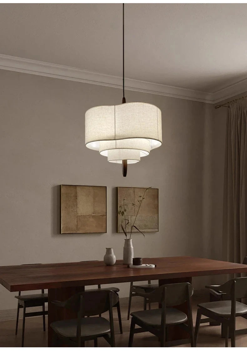 Wabi-Sabi Fabric Pendant Chandelier