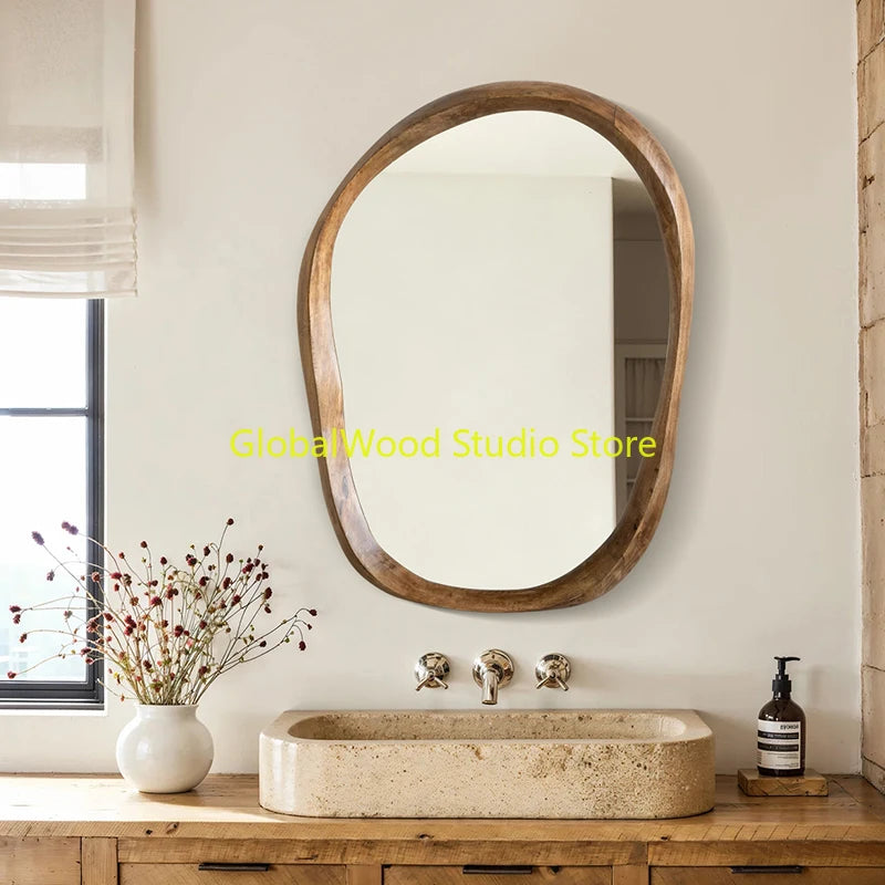 Irregular Magnifying Vanity Mirror