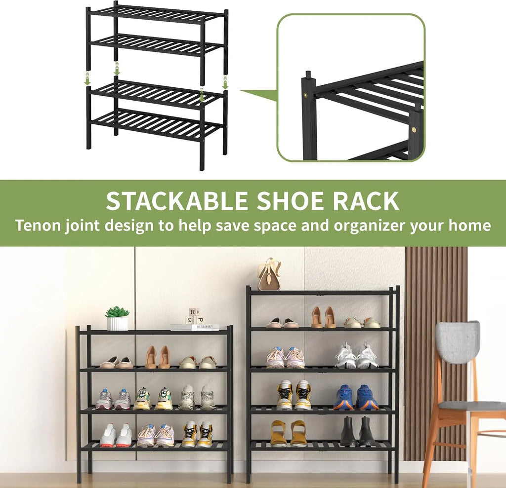 Bamboo Shoe Rack