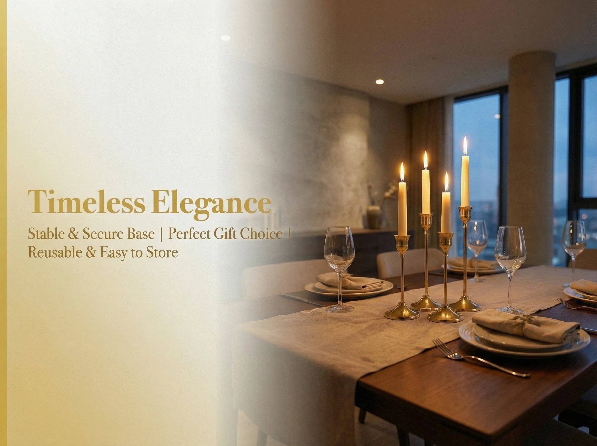 Brass Candlestick (36-Piece Set)