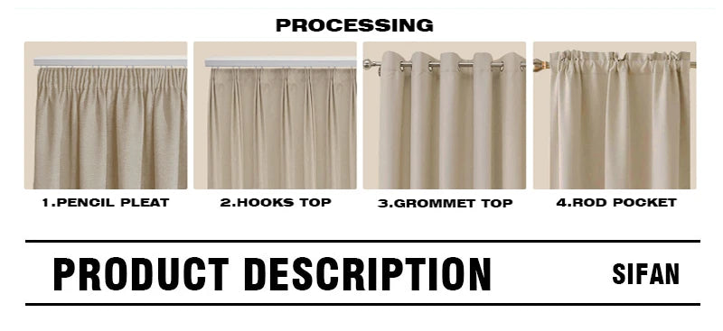 Japandi Tulle Sheer Curtains