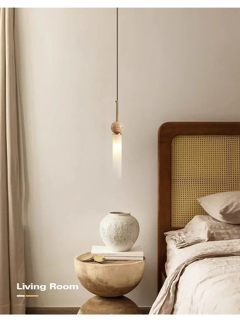 Wabi-Sabi Stone Pendant Chandelier