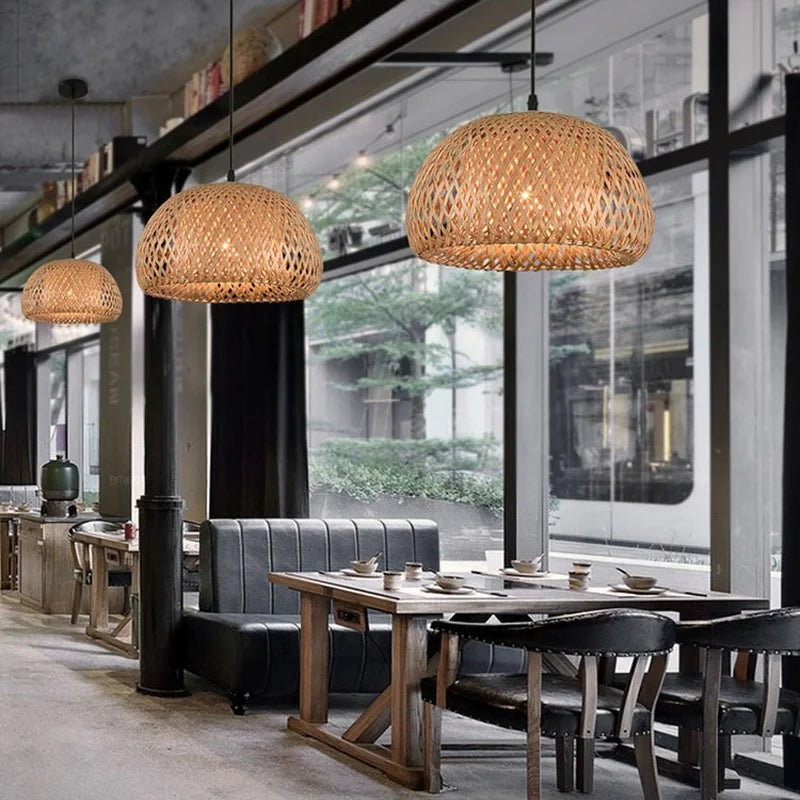 Rattan Pendant Chandelier