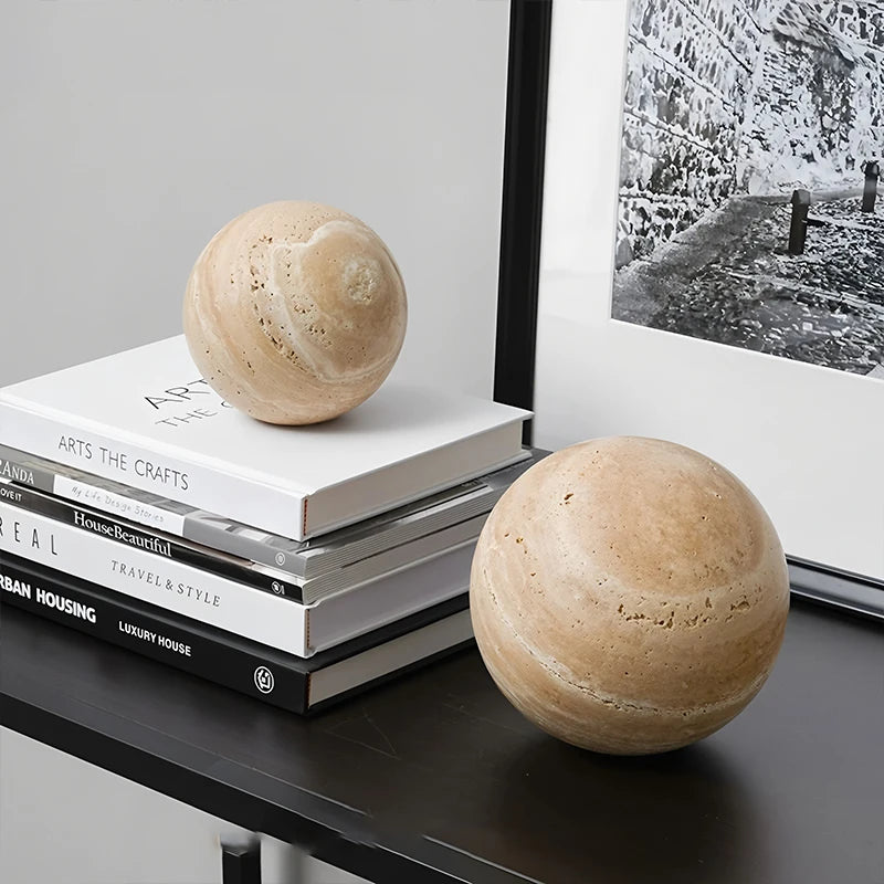 Travertine Marble Sphere