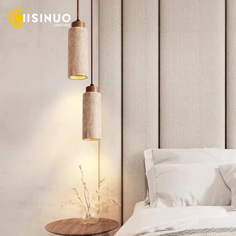 Wabi-Sabi Stone Pendant Lamp