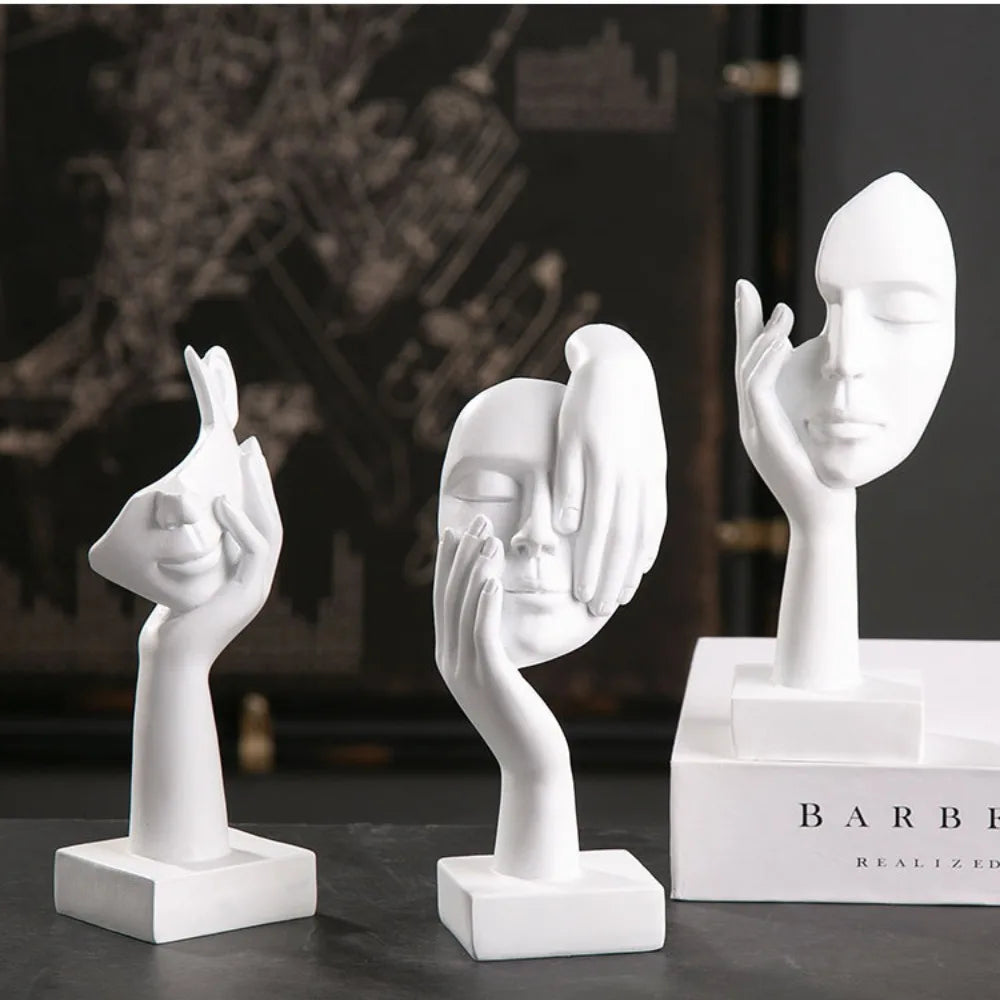 Abstract Face Statue