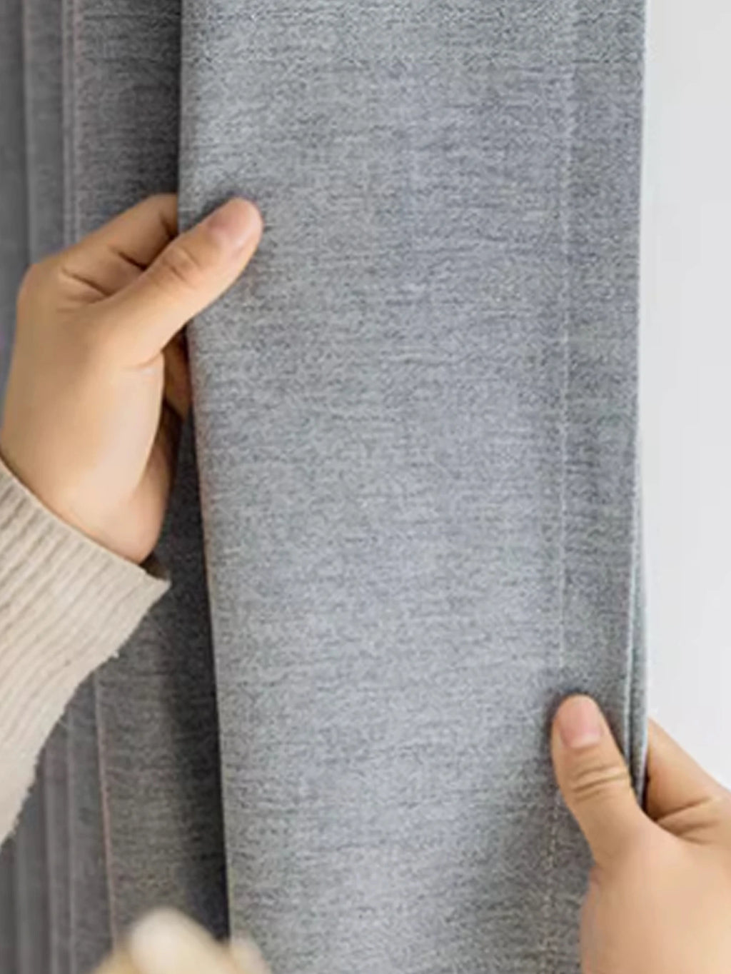 Modern Polyester Linen Blackout Curtains