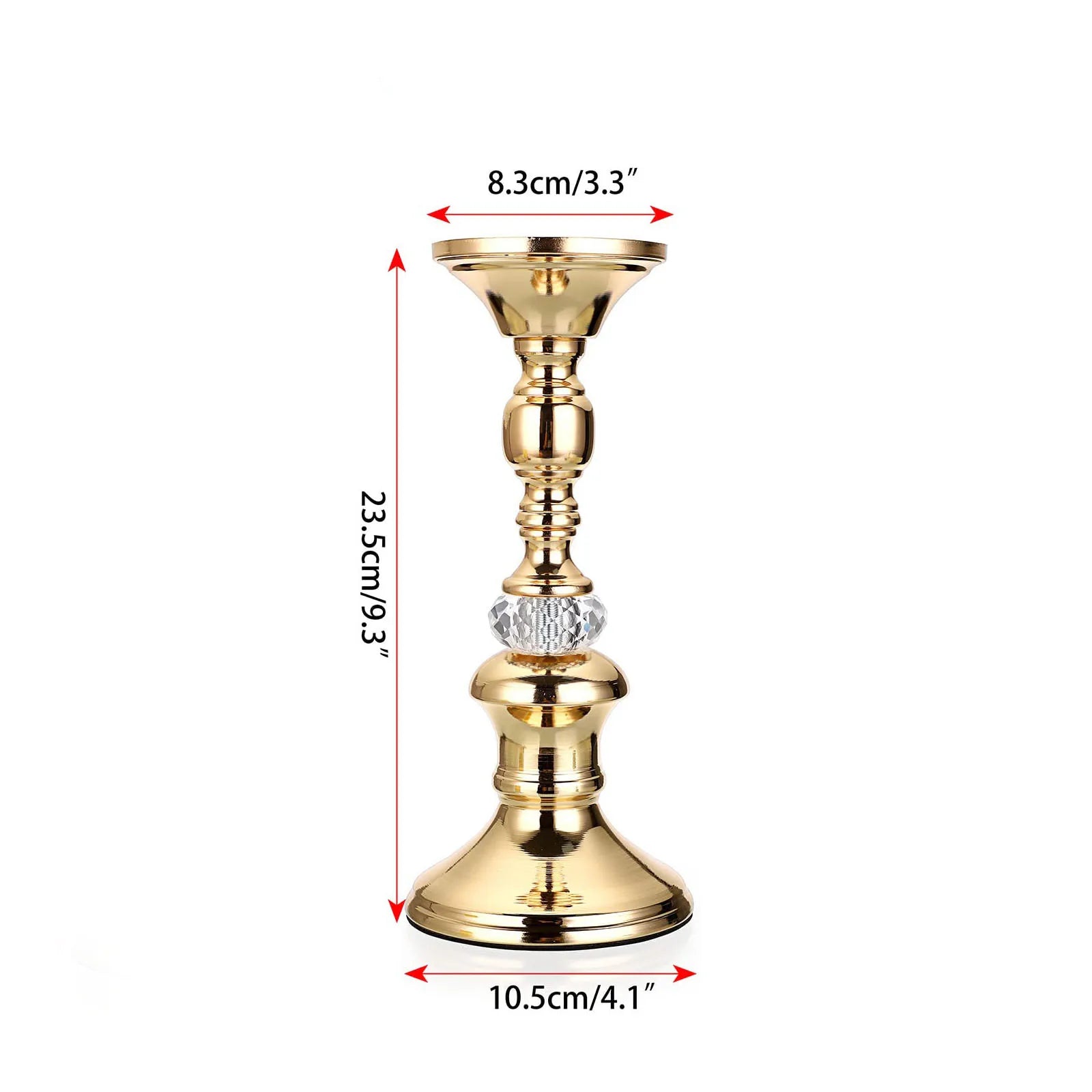Crystal Pillar Candle Holder
