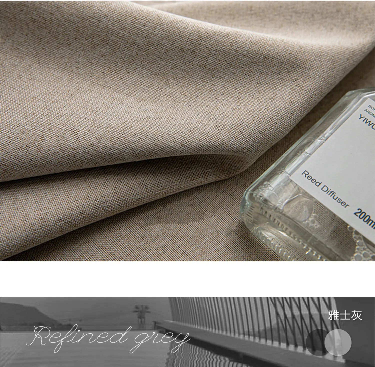 Modern Cotton-Linen Blackout Curtains