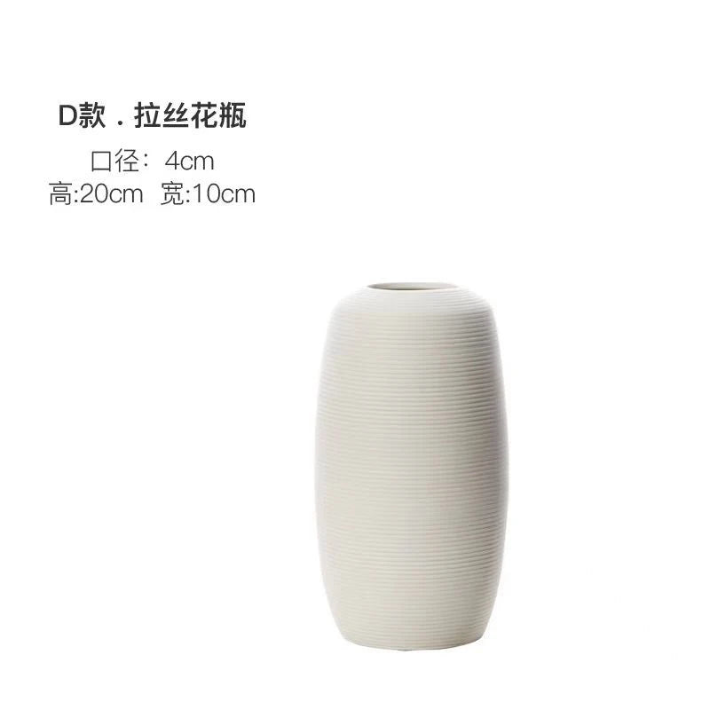 Hand-Drawn Zen Art Vase