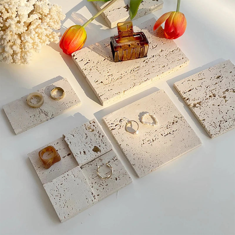 Travertine Jewelry Tray