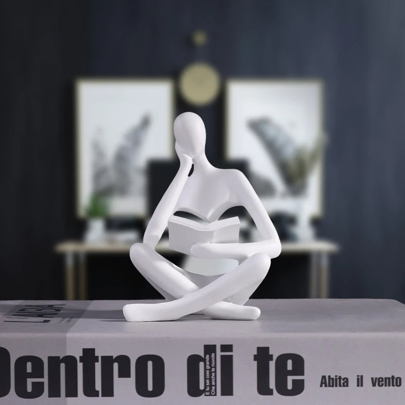 Reading Man Mini Figurine