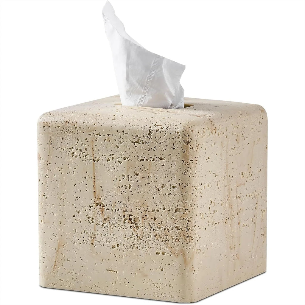 Travertine Tissue Box Cover