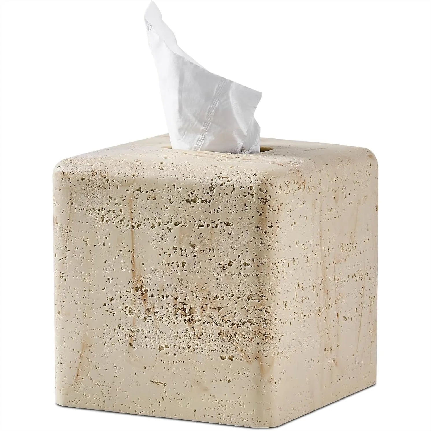 Travertine Tissue Box Cover