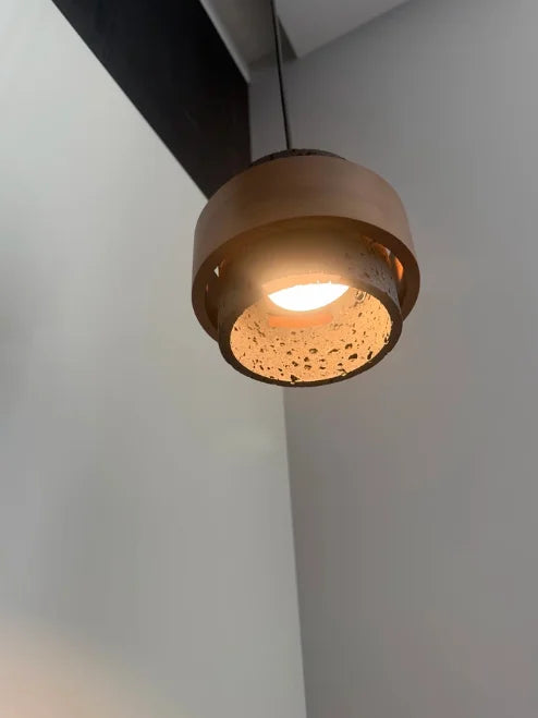 Wabi-Sabi Stone Pendant Lamp