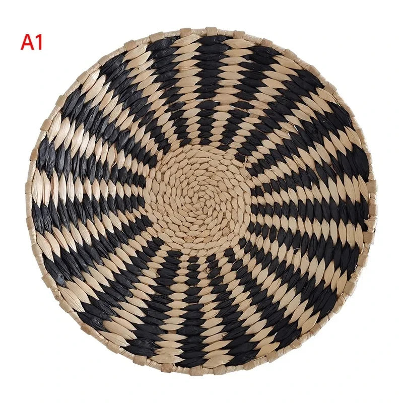 Rustic Round Natural Woven Wall Hanging