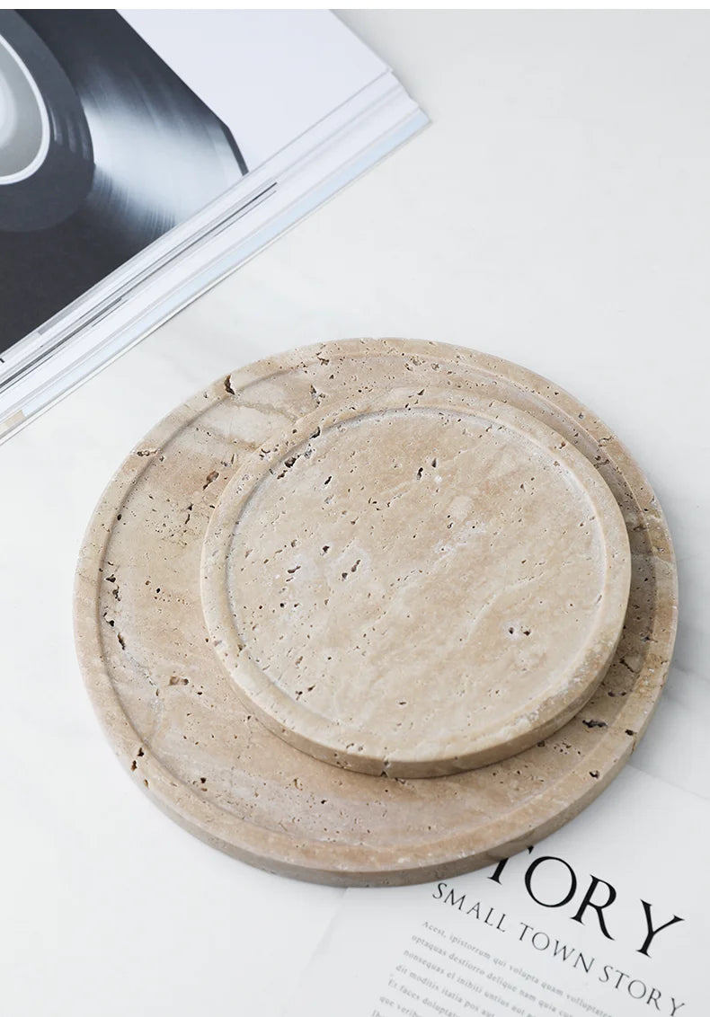 Travertine Display Tray