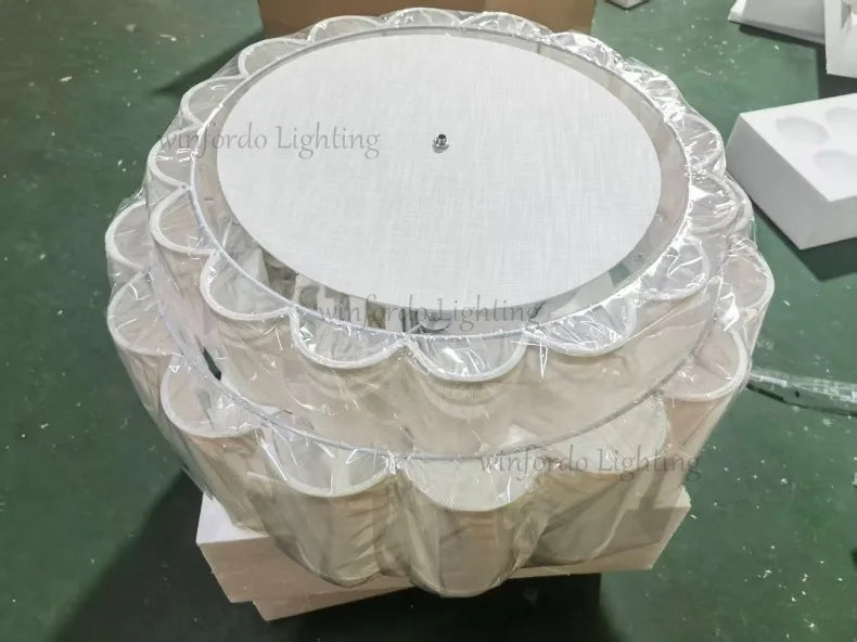 Wabi-Sabi Fabric Pendant Chandelier