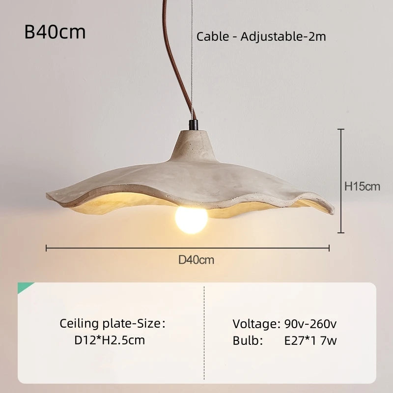 Wabi-Sabi Wood Pendant Chandelier