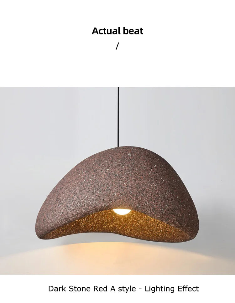 Wabi-Sabi Stone Pendant Chandelier
