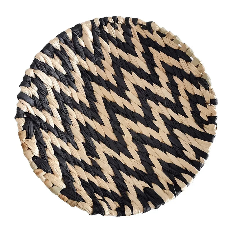 Rustic Round Natural Woven Wall Hanging