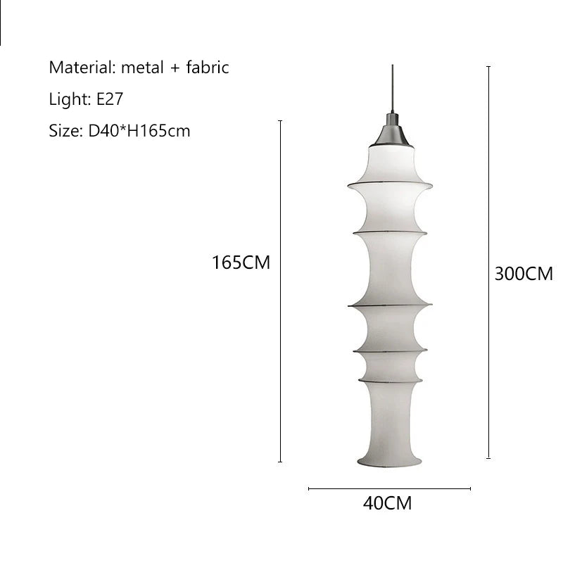 Wabi-Sabi Fabric Pendant Chandelier