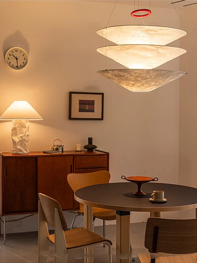 Wabi-Sabi Fabric Pendant Chandelier
