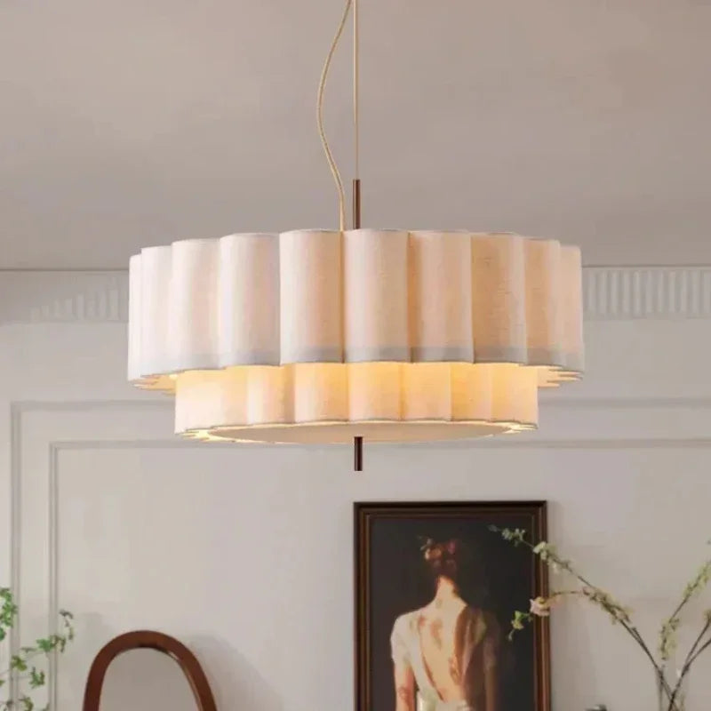 Wabi-Sabi Fabric Pendant Chandelier