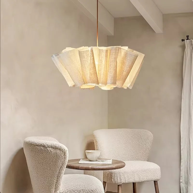 Wabi-Sabi Fabric Pendant Chandelier