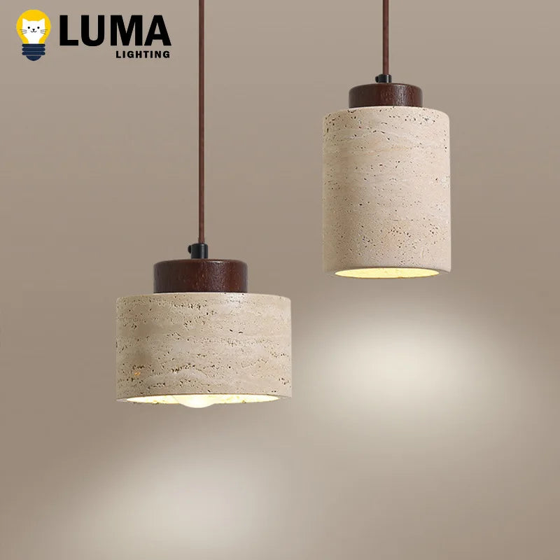 Wabi-Sabi Stone Pendant Lamp