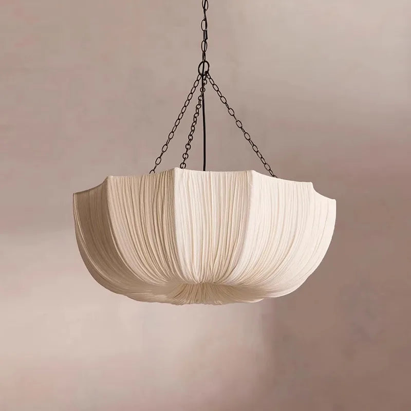 Wabi-Sabi Fabric Pendant Chandelier
