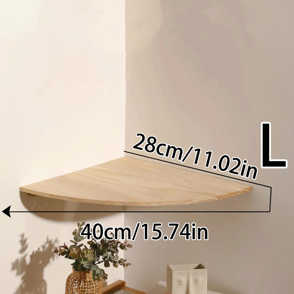 Floating Corner Wall Shelf