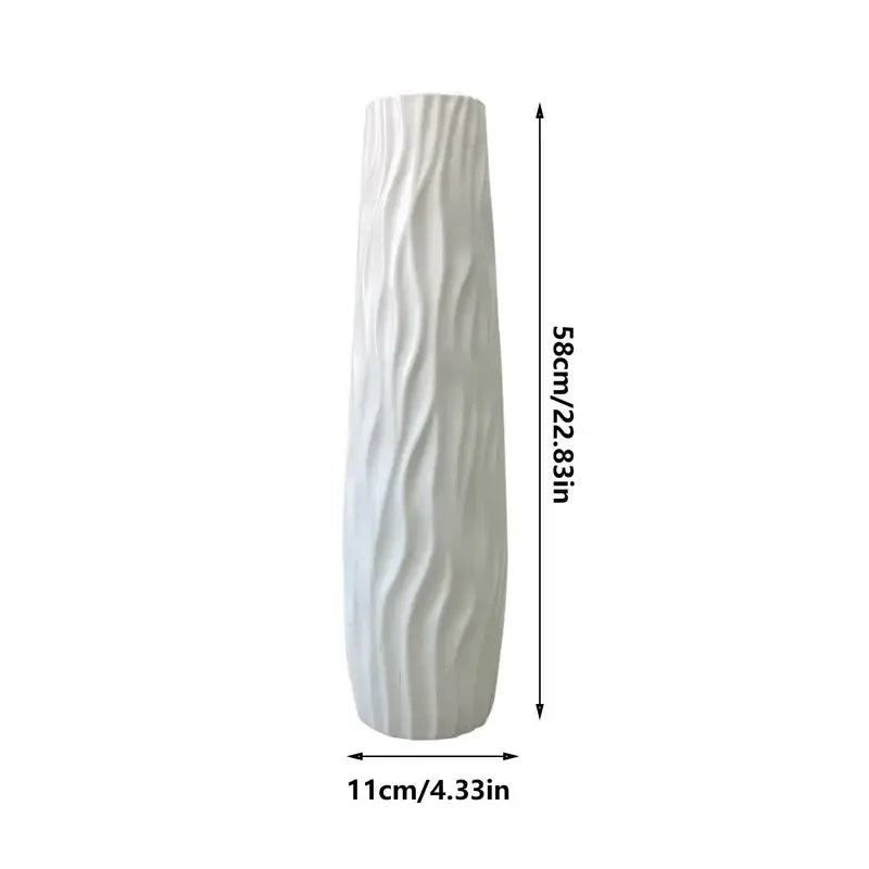 Tall Ceramic-Look Floor Vase