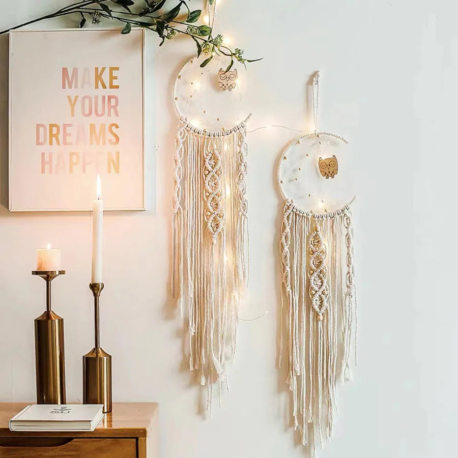 Nordic Round Woven Wall Tapestry