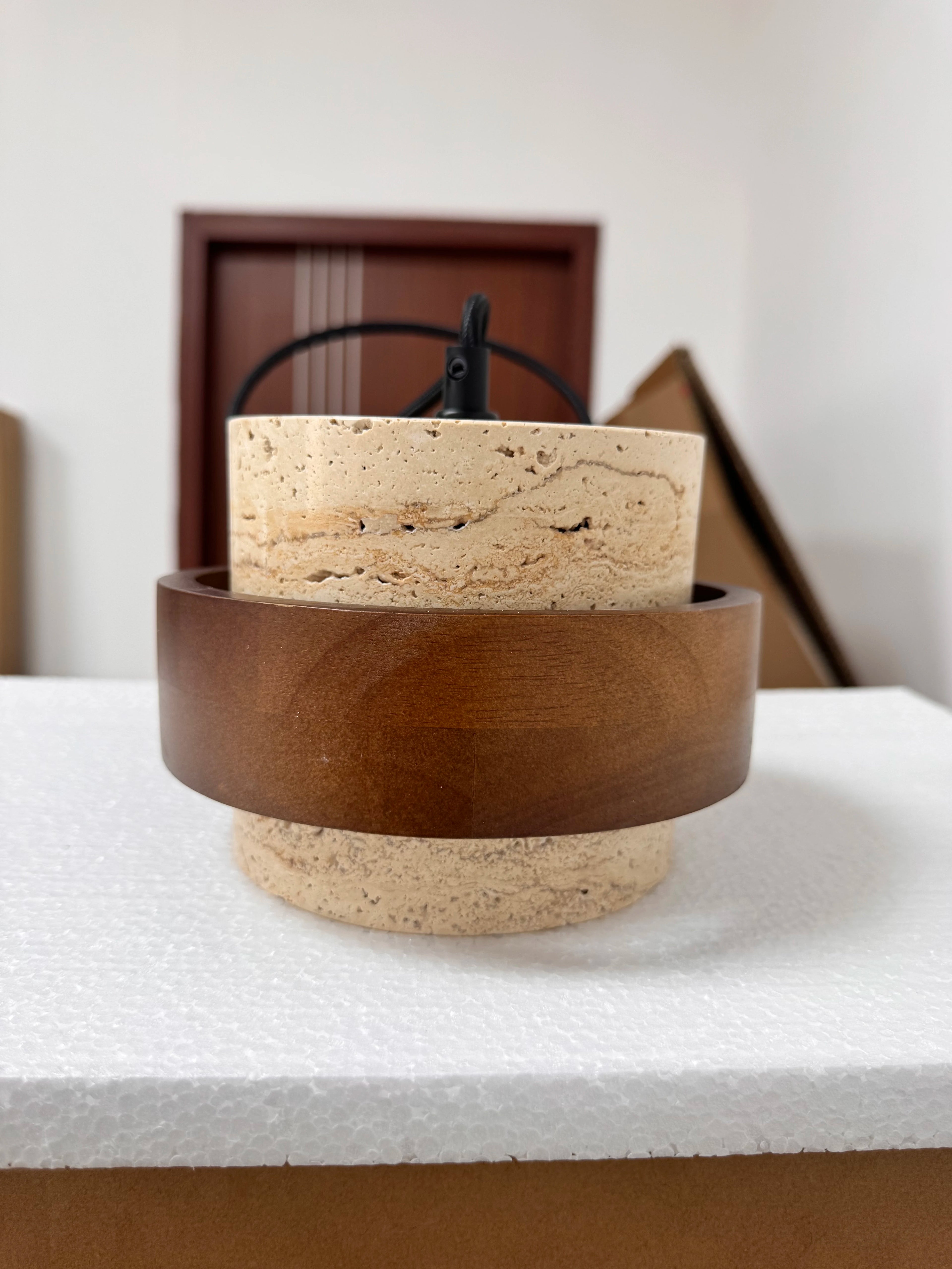 Wabi-Sabi Stone Pendant Lamp