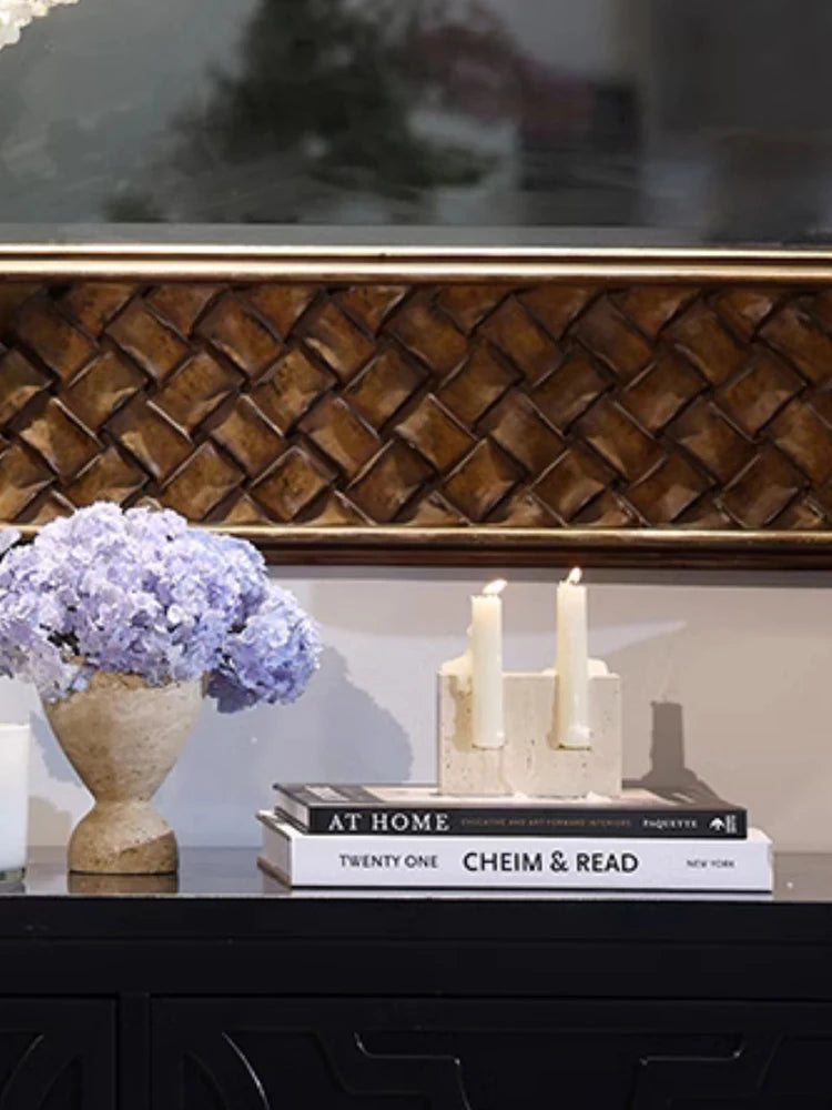 Marble Taper Candle Holder