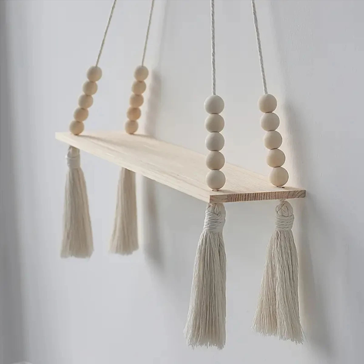 Macramé Hanging Wall Shelf